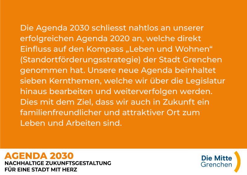 Agenda 2030 - Die Mitte Grenchen